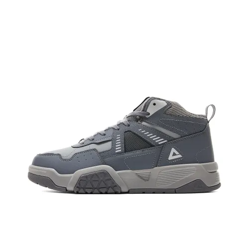 PEAK Skateboard Shoes Men Mid Top Glacier Gray Paloma Gray