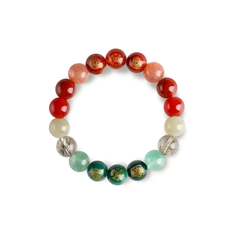 PUTUOSHANWENCHUANG Agate Bracelets Unisex-2