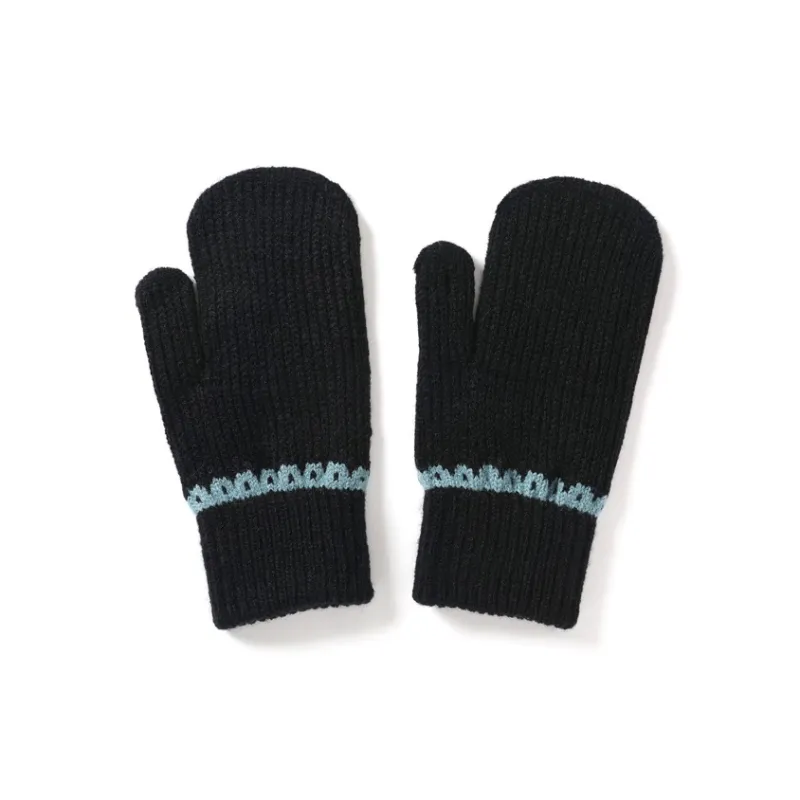 FREE RABBITⅡ Fingerless Touchscreen Compatible Fully Enclosed Insulated For Cold Weather Knit Gloves Unisex-7