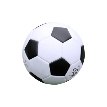 THREEHUAN Size 5 Ball Soccer PU Seamless Thermal bonding Unisex Classic Black White Plaid