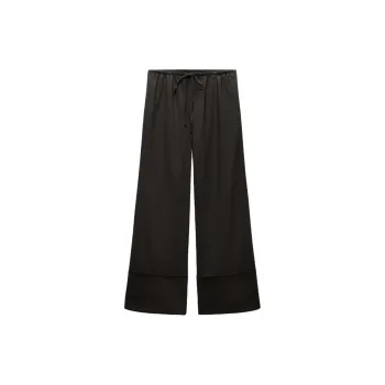 ZARA ZW Series Pajama Pants Women's Dark Brown