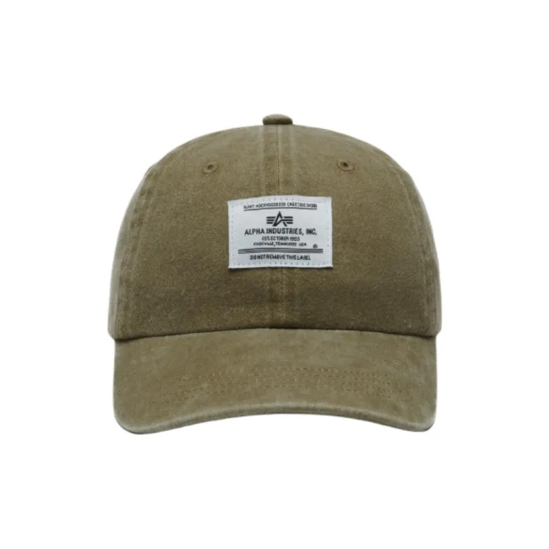 Alpha Industries Cotton Baseball Caps Men's Green-0