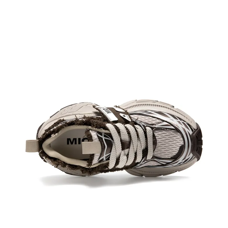 MIO Chunky Sneakers Unisex Low Top White-16
