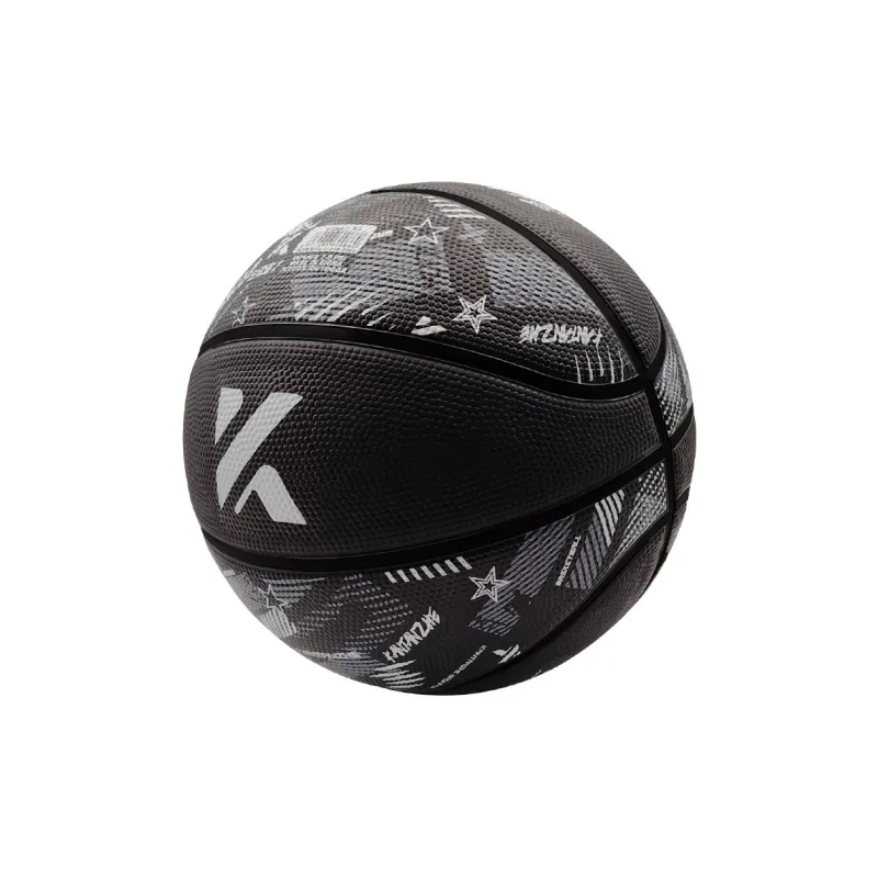 KANTANZHE Rubber Basketball Brown Black Size 7 Training Match Unisex-1