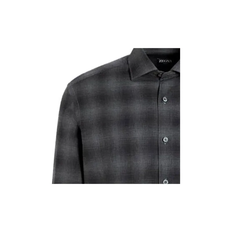 Zegna Cashco Shirt Shirt Men's Gray-1