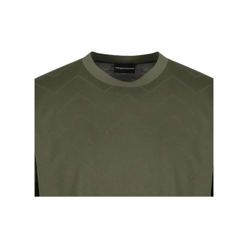 EMPORIO ARMANI FW23 T Shirt Men's Brown Green-4