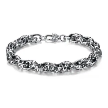CUTE DAME 925 Sterling Silver Bracelets Unisex Silver