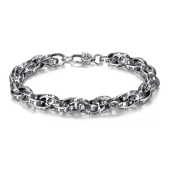 CUTE DAME 925 Sterling Silver Bracelets Unisex Silver-0