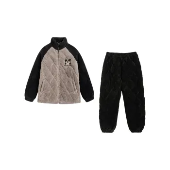 QINZUIMAO Pajama Set Men's Carbon Gray