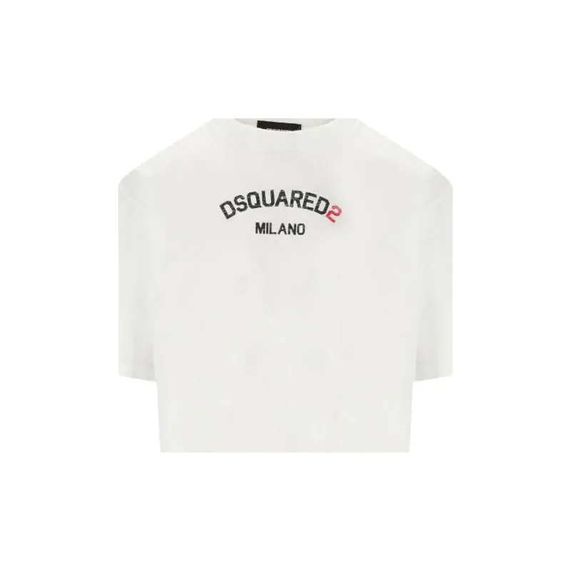 DSQUARED 2 Logo Printed Loose Fit T Shirt-2