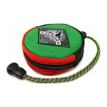 GAGA EQUIPMENT Canvas Key Pouch Mini Unisex Green Red