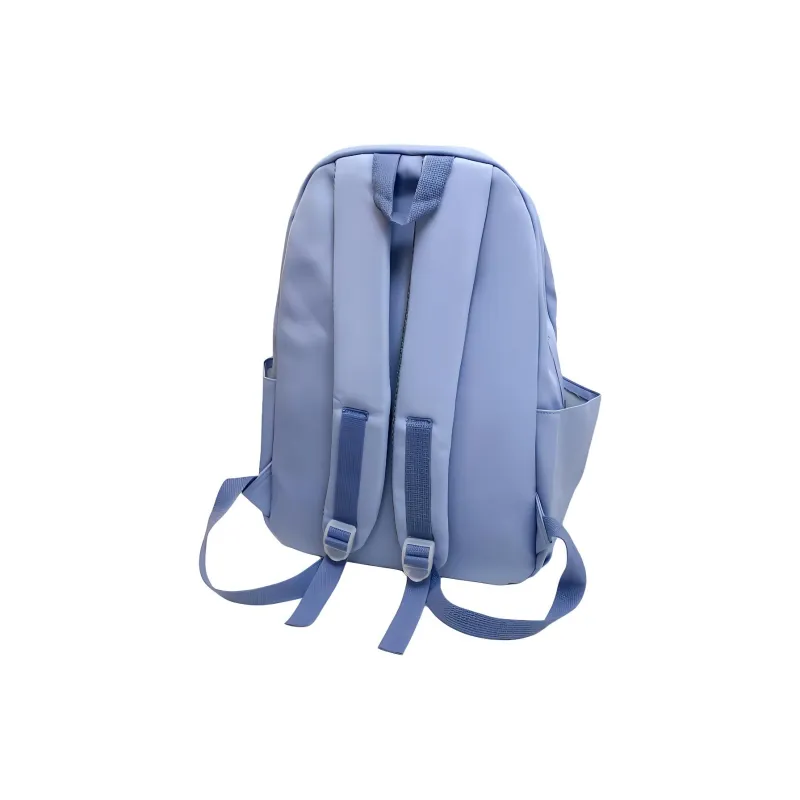 Yalu Nylon Water Repellent Backpack Tubas Unisex Black/Pink/Purple/Green/Blue-12