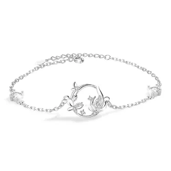 KEMLAIDA 925 Sterling Silver Bracelets Women's