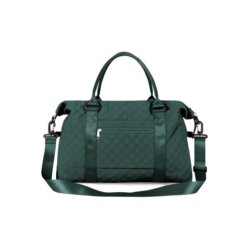 JEANSWEST Fabric Shoulder Bag Crossbody Bag Travel Bag Backpack Regular Unisex Cream Apricot/Dark Green-16