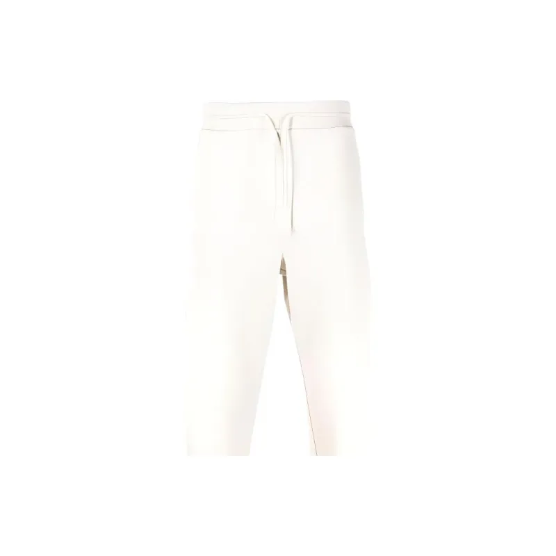 Zegna FW22 Knitted Fabric Sports Sweatpants Men's White-5