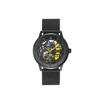 PierreLannier PADDOCK Wrist Watch Mechanical Movement Stainless Steel Strap 43mm Cut-Out Dial Men's Watches