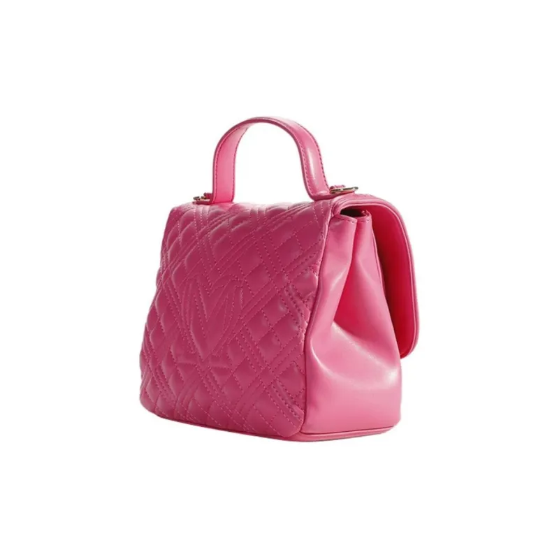 LOVE MOSCHINO Polyurethane Shoulder Bag Crossbody Bag Handbag Small Size Women's Pink-2