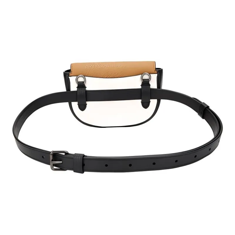 COACH Jade Leather Crossbody Bag Crossbody Bag Fanny Pack Mini Women's Brown White Multicolor-3