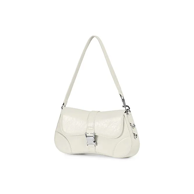HXXXXS Cow Leather Shoulder Bag Women's Black-3