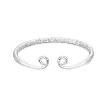 Gold Of China S999 Fine Silver Bangles Unisex