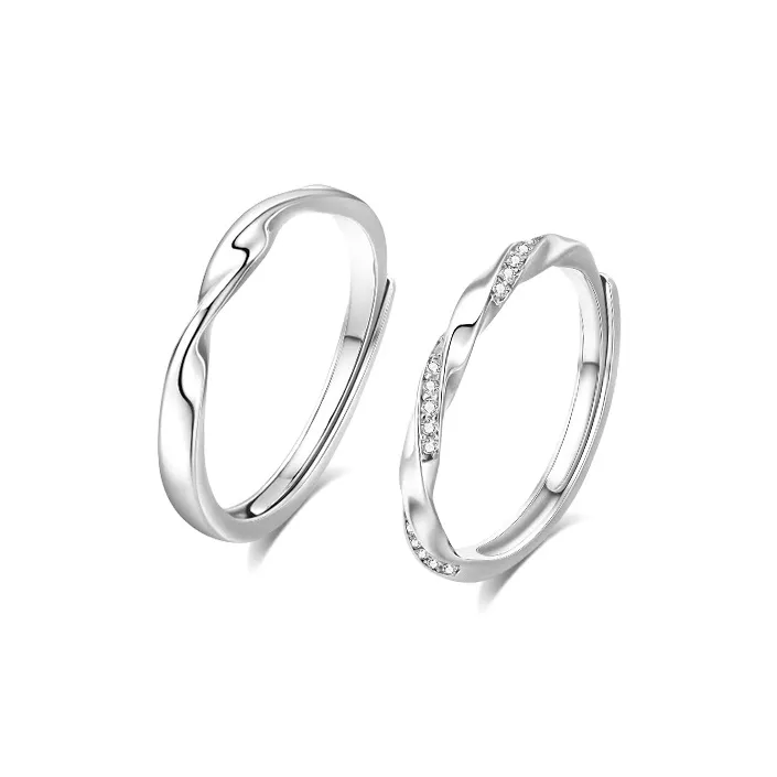KING TAI SANG 999 Fine Silver Rings Unisex-0