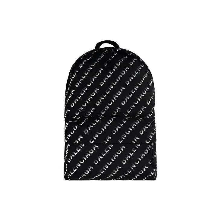 Balenciaga WHEEL Nylon Fabric Backpack Unisex Black-0