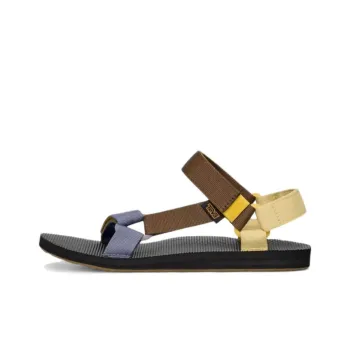 Teva Original Universal Beach Sandals Men's Brown Yellow