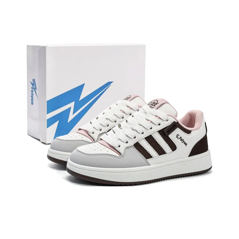 Feiyue Skateboard Shoes Women's Low Top Green/White/Black/Pink-5