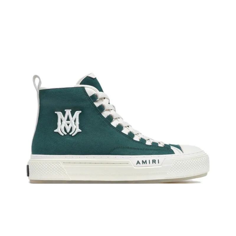 AMIRI Ma Court Hi High Top Skateboard Shoes Men's Green-1