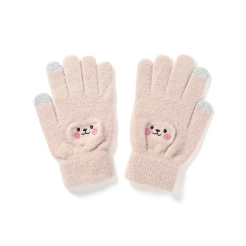 FREE RABBITⅡ Warm Knitted Fabric Touchscreen Compatible Knit Gloves Unisex-4