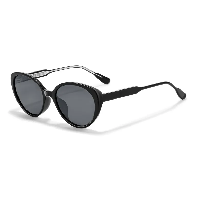 Sagawa TR/Memory Plastic Plate Frame Cat Eye Sunglasses Unisex-2
