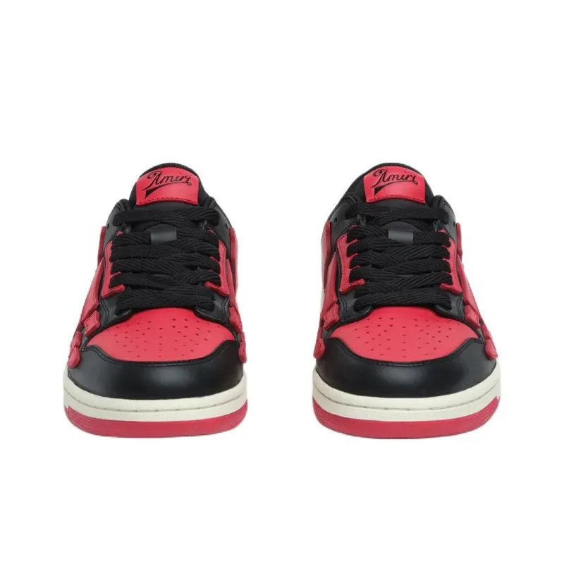 AMIRI Skel Top Low Low Top Skateboard Shoes Men's Red-4