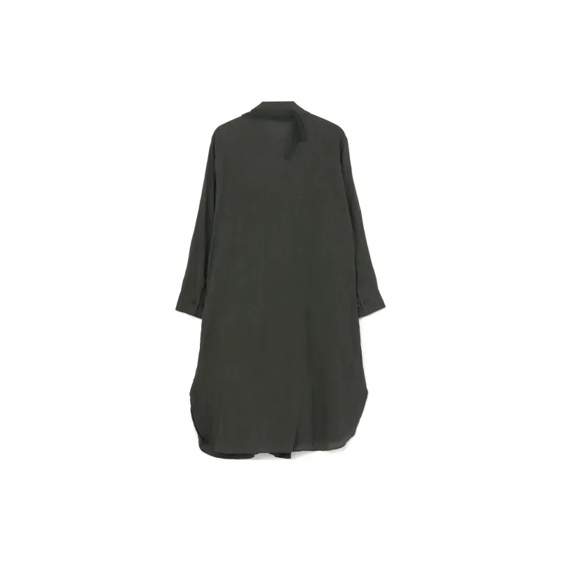 Yohji Yamamoto Long Sleeved Dresses Women's Khaki-1