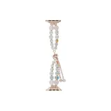 Transparent Pink Square and Round Double Chain