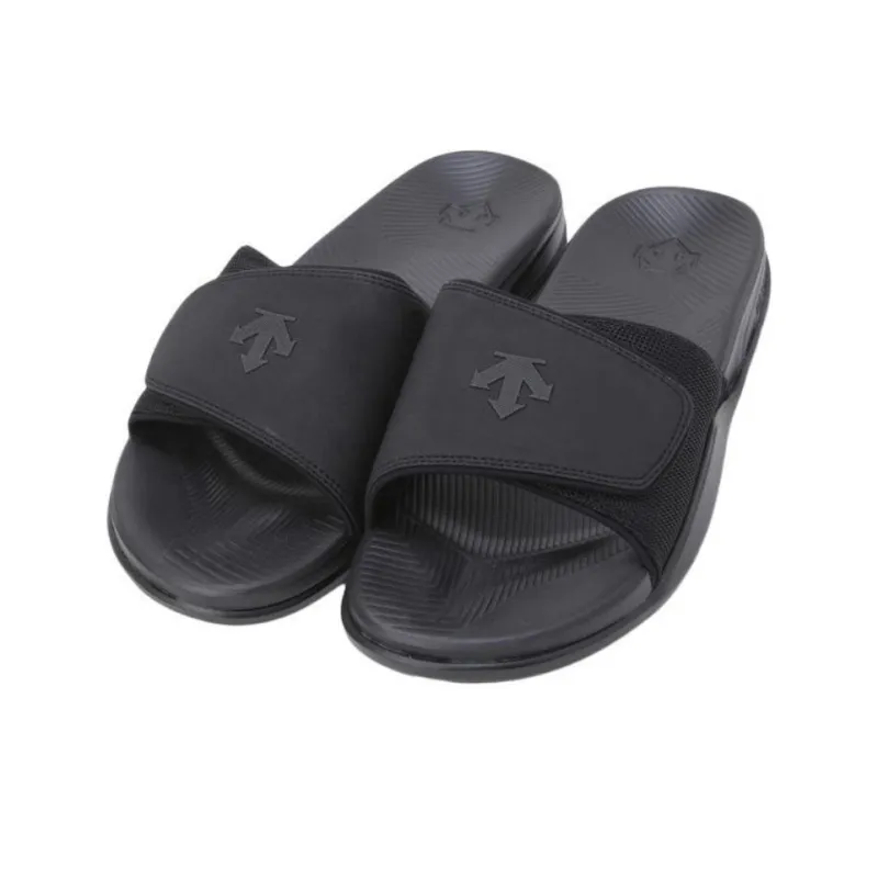 DESCENTE Slip Resistant Abrasion Resistant Slide Slippers Men's Black-1