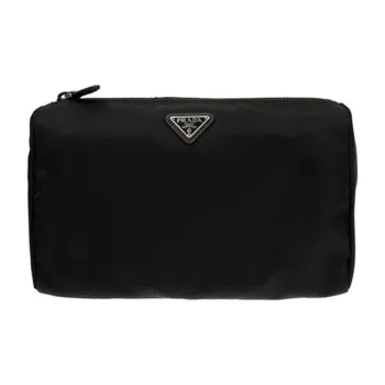 PRADA Nylon Clutch Regular Women's Black