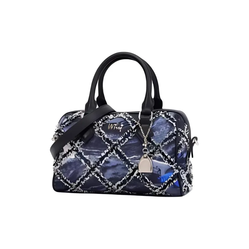 Why Fabric Handbag, Shoulder Bag, Crossbody Bag Small Size Women's Starry Blue-2