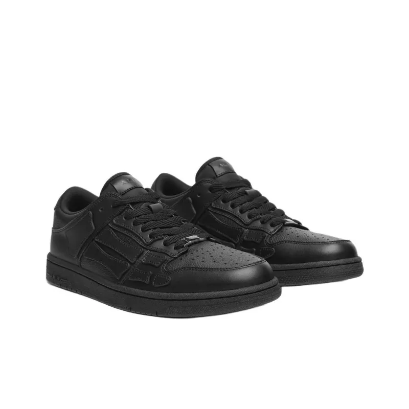 AMIRI Skel Top Low Triple Black-1