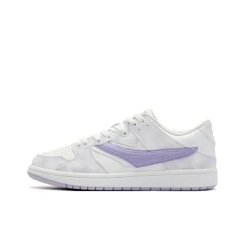 QIAODAN Skateboard Shoes Women's Low Top Jordan White Arctic Hydro Purple