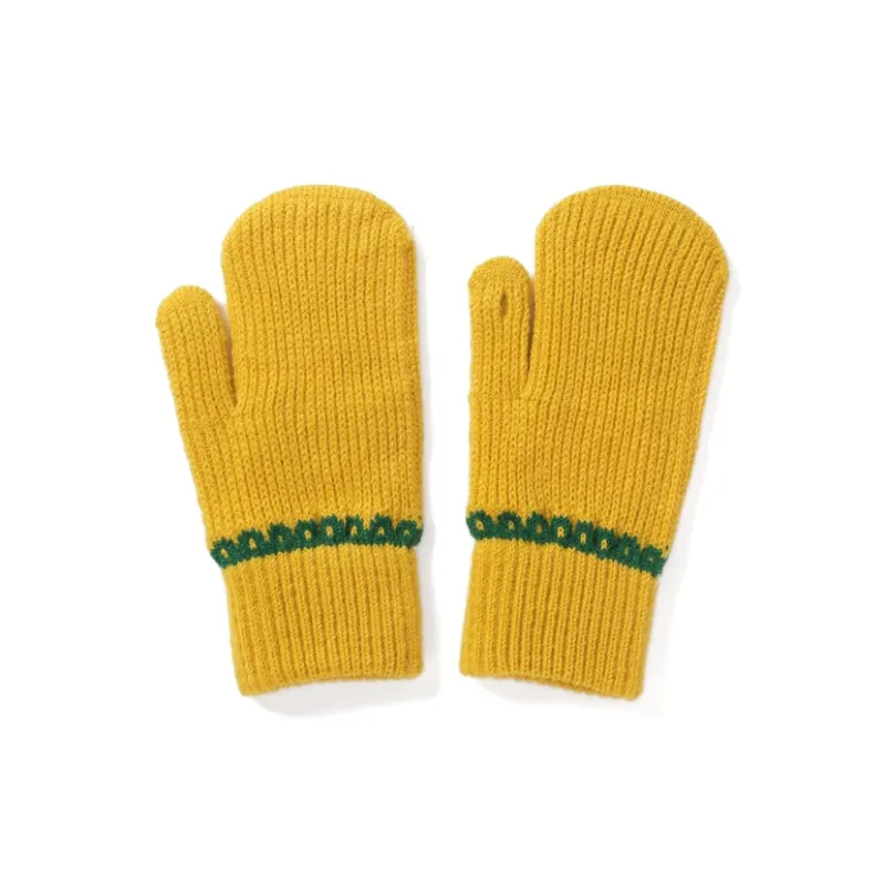 FREE RABBITⅡ Fingerless Touchscreen Compatible Fully Enclosed Insulated For Cold Weather Knit Gloves Unisex-9