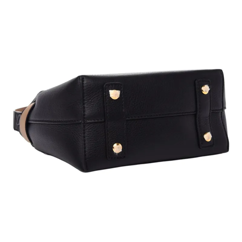 Burberry Cow Leather Belt Bag Handbag Mini Women's Black-4