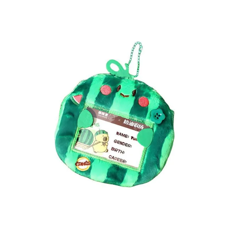 Cool Fun Polyester Card Holder Regular Women's Red Apple/Green Watermelon/Yellow Honey Bee-2