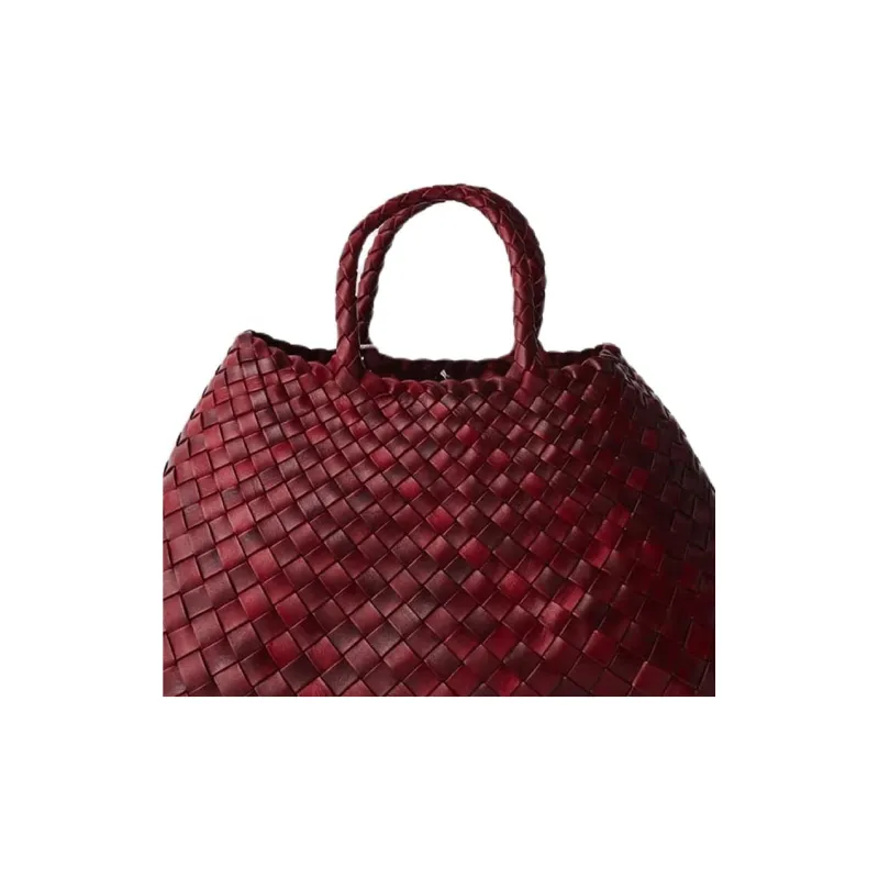 Dragon Diffusion Leather Handbag Trumpets Women's Bordeaux-2