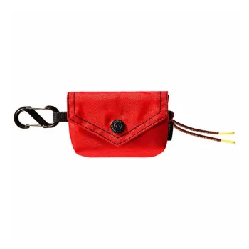 GAGA EQUIPMENT Nylon Fabric Envelope Bag Card Holder Mini Unisex Red