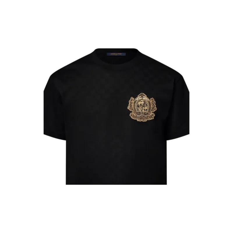 LOUIS VUITTON Signature Patch Cotton T Shirt-5