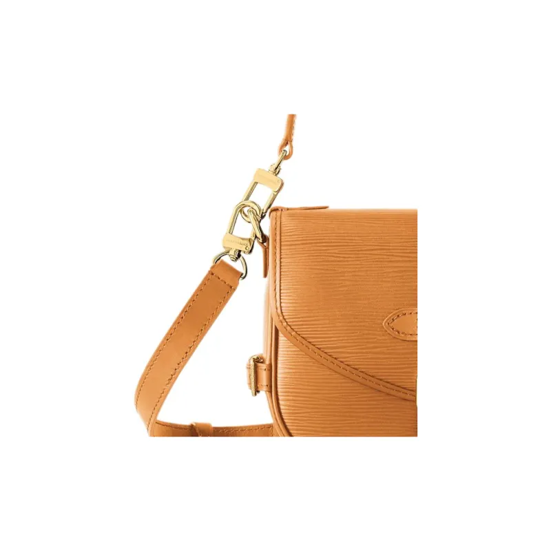 LOUIS VUITTON Saumur Cow Leather Shoulder Bag, Crossbody Bag, Handbag Small Size Women's Ginger Yellow-2