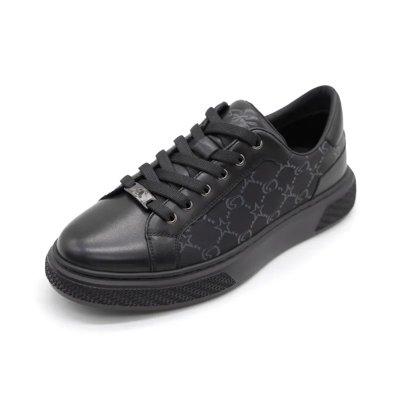 Satchi Low Top Skateboard Shoes Men's Black-1