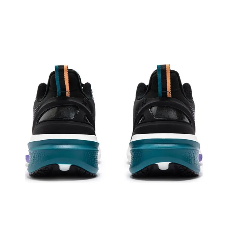 361° Rainy Day 7.0 Cushioning Anti Slip And Wear Resistant Low Top Casual Running Shoes Men's Black Purple-3