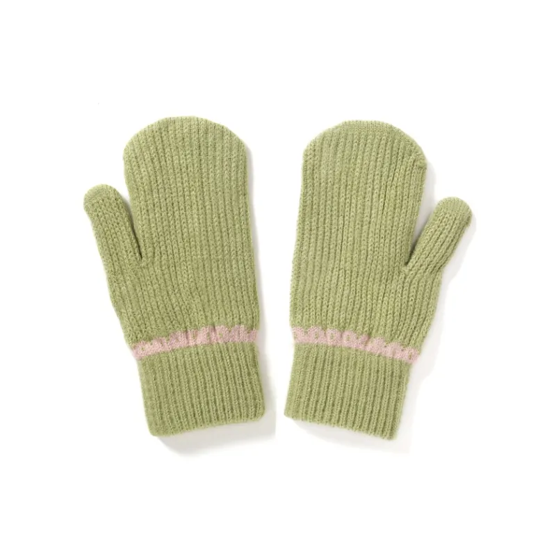 FREE RABBITⅡ Fingerless Touchscreen Compatible Fully Enclosed Insulated For Cold Weather Knit Gloves Unisex-12