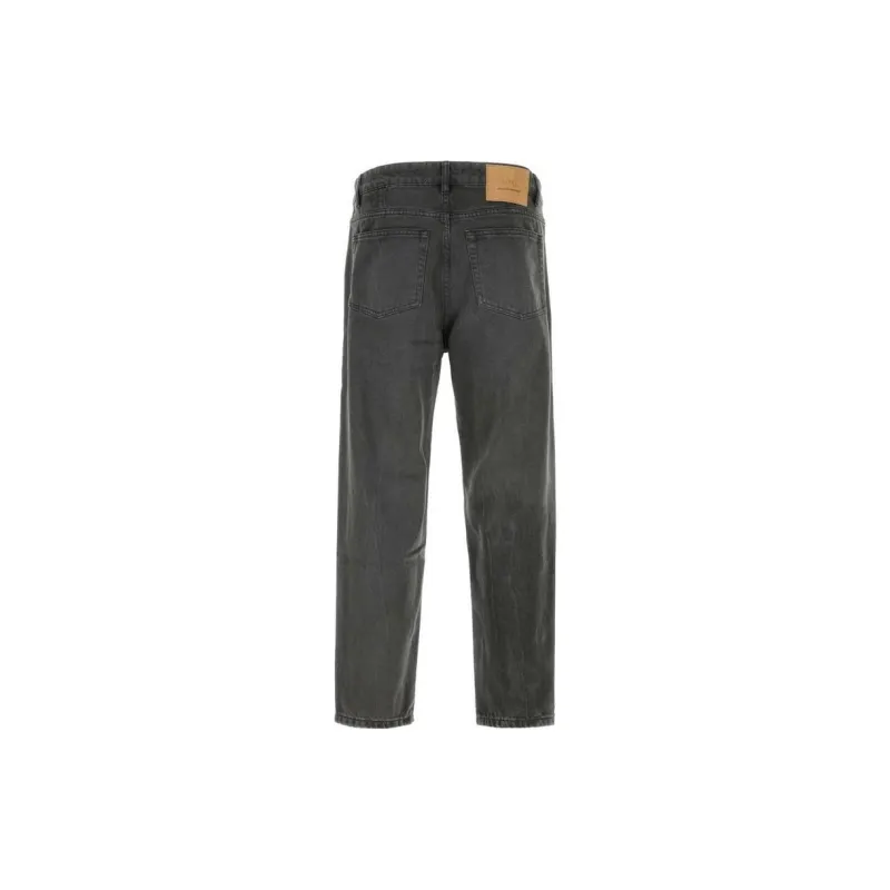 AMIPARIS Paris Logo Patch Tapered Fit Jeans-1